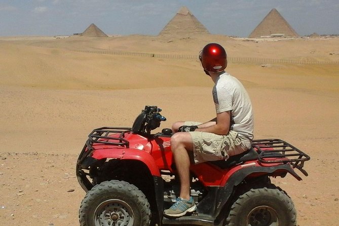 1 Hour ATV at Giza Pyramids from Cairo - Guide service and photo help