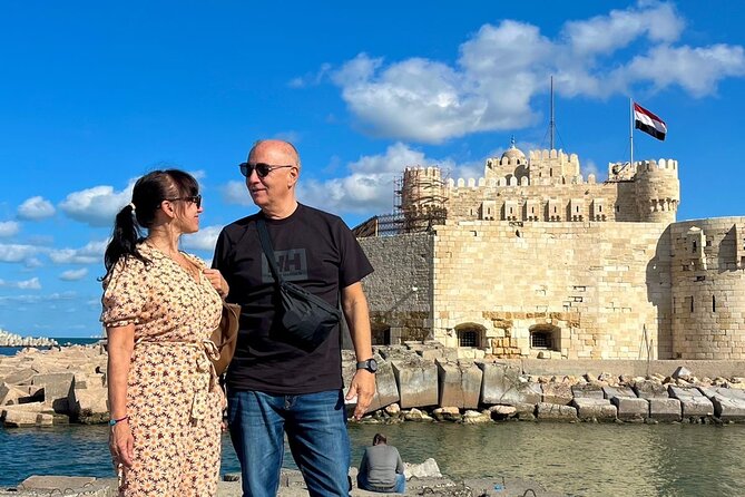 Alexandria day tour.The catacomb, pompy's pillar,the citedal - Pompey’s Pillar and the Roman Amphitheater