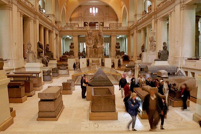 All inclusive 12 Hrs Giza Pyramids, Sphinx Egyptian museum Market Dinner cruise - Three hours with Tutankhamun and the Egyptian Museum