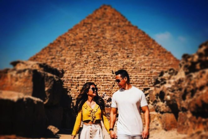 All-inclusive Private Trip Giza Pyramids Sphinx Saqqara, Dahshur - The camel ride: fun, brief, and best kept in perspective