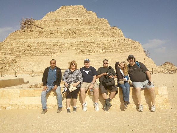 Amazing Day Tour to Saqqara,memphis,Giza Pyramids & Sphinx 2025 - Egyptian lunch with kooshary or falafel