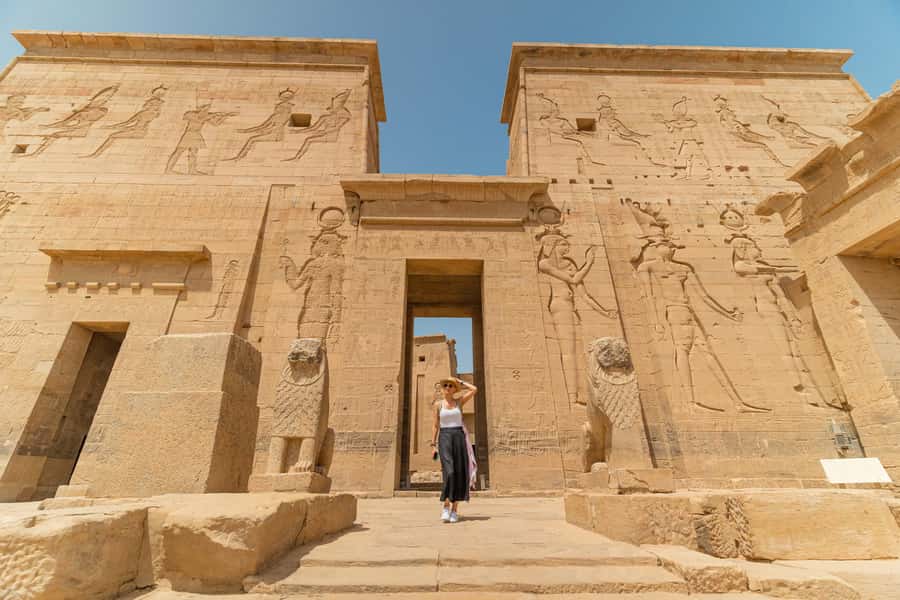 Aswan: Philae Temple Guided Half-Day Group Tour - Hotel pickup and the road to the Nile dock