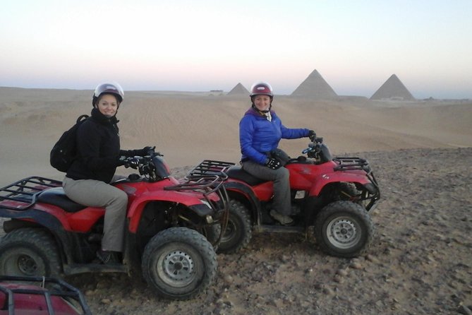 ATV Ride at the Desert of Giza Pyramids - The desert route and the pyramid views