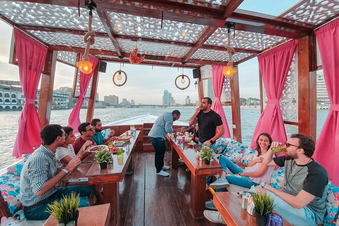 Cafelluca, private 5 star Felucca, 2 hours nile ride with drinks - Breakfast, lunch, or dinner on the boat