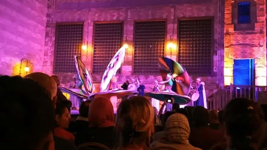 Cairo: Egyptian Heritage Tanoura Dancing Troupe Show - The music comes before the spinning