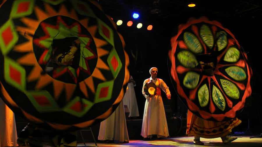 Cairo: Egyptian Heritage Tanoura Dancing Troupe Show - Outdoor seating, winter changes, and comfort