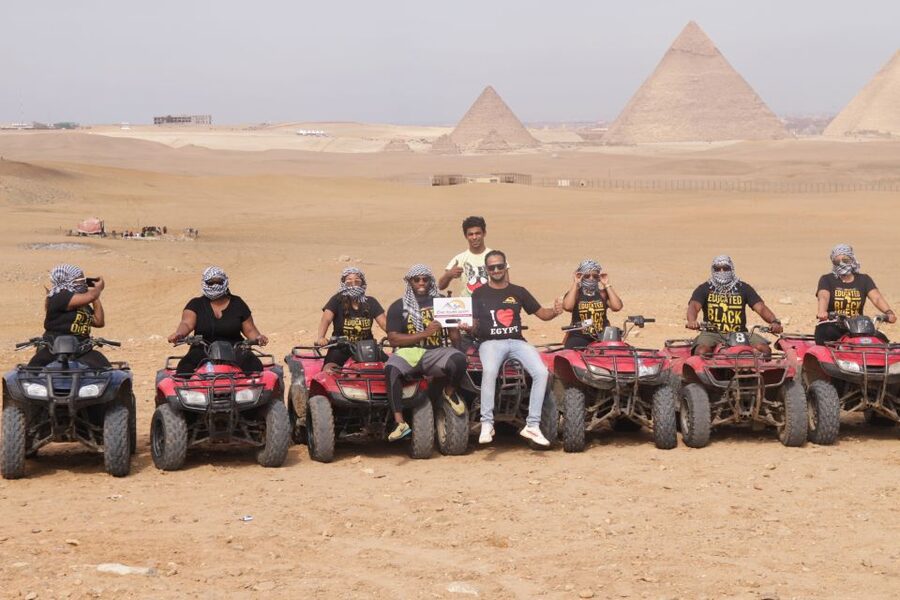 Cairo: Giza Pyramids Tour with Quad Bike Safari & Camel Ride - Shopping stops, oil samplings, and keeping control of your day