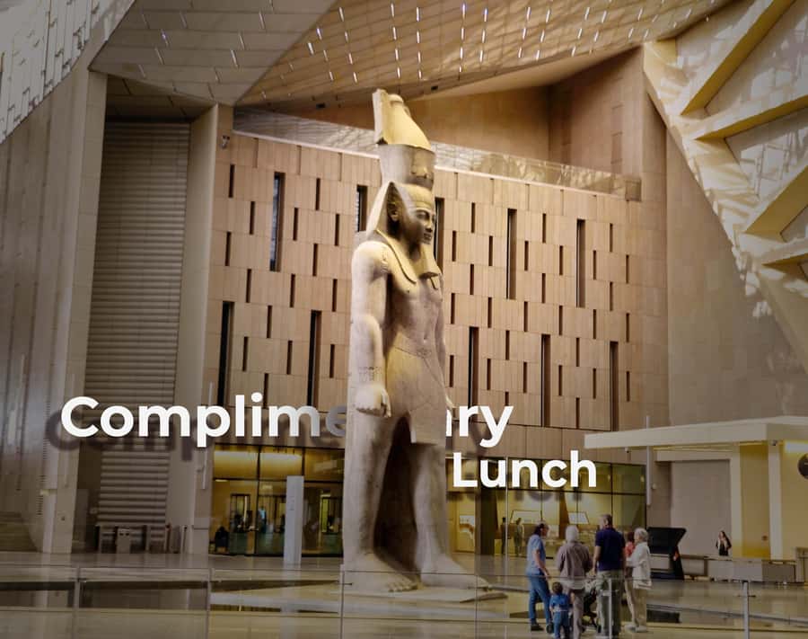 Cairo: Grand Egyptian Museum, Pyramids, Sphinx Tour & Lunch - Giza Plateau views and the camel ride