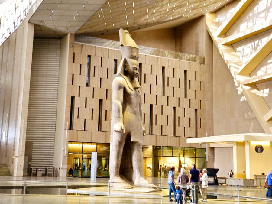 Cairo: Grand Egyptian Museum Ticket w/ Opt. Guide & Transfer - Museum architecture and Pyramid views