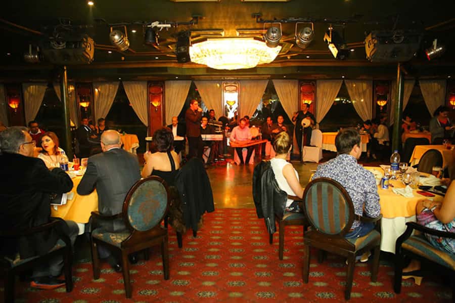 Cairo: Nile Maxim Luxurious Dinner Cruise with Dance Show - Belly dance, Tanoura, and music on board
