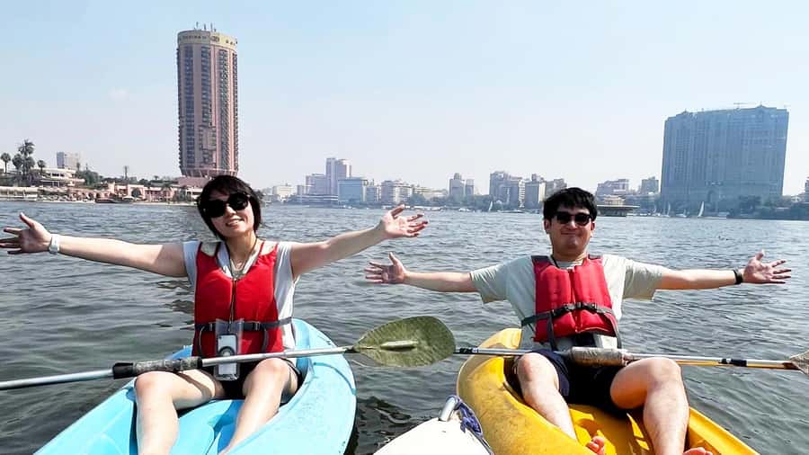 Cairo: Private Nile Kayaking Adventure with hotel transfers. - Two hours on the ancient river