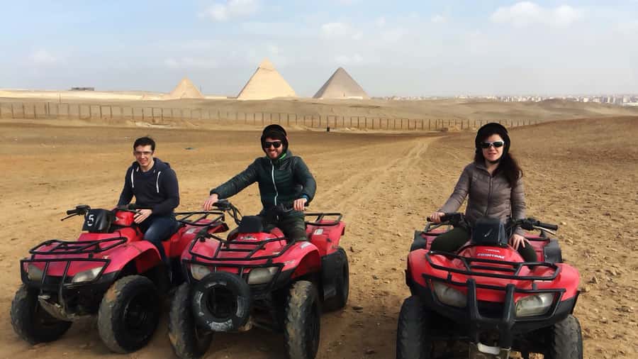 Cairo: Private Quad Bike Desert Tour with Pyramids & Sunset - What the one-hour quad ride is really like