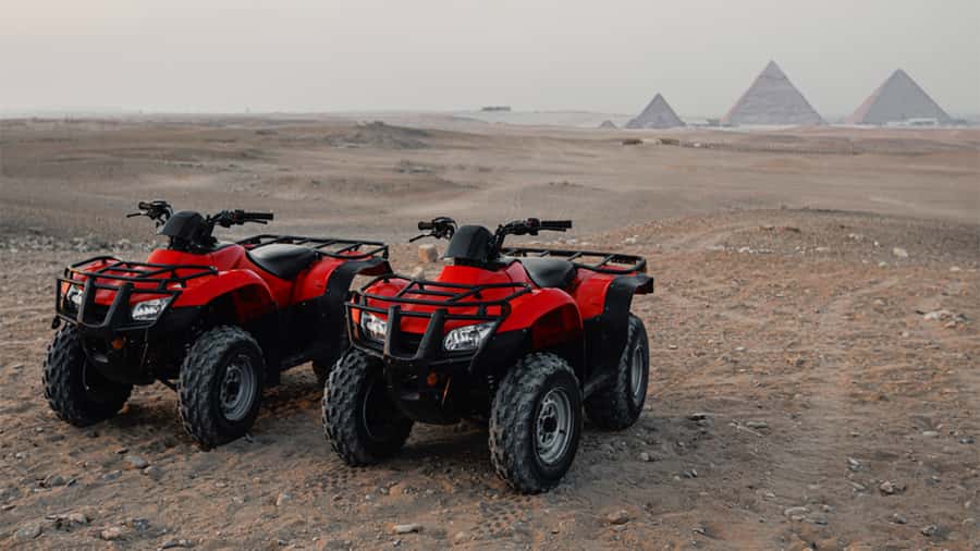 Cairo: Private Quad Bike Desert Tour with Pyramids & Sunset - Guides and drivers who can improve the outing