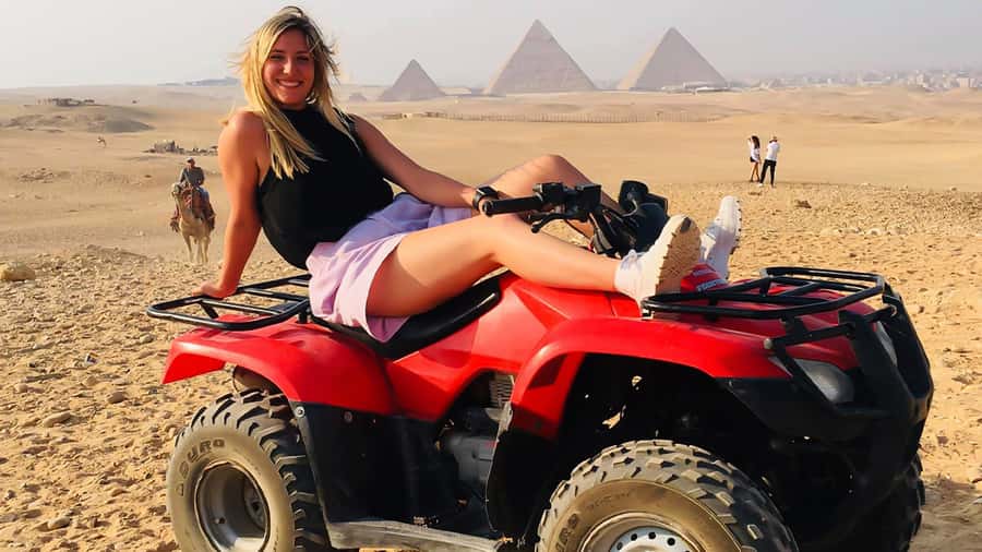 Cairo: Private Quad Bike Desert Tour with Pyramids & Sunset - Pyramid views that make the activity worthwhile