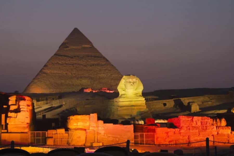 Cairo: Pyramids of Giza Sound & Light Show with City Tour - Key points at a glance