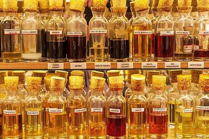 Cairo Shopping tour Private Papyrus Essential oils Bazar Cotton - Perfume, lotus, and the story of seven sacred oils
