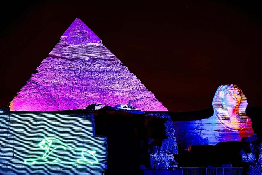 Cairo: Sound and Light Show at Giza Pyramids - The English and Spanish performance times