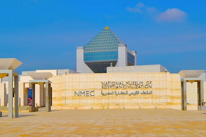 Civilization Museum, The Pyramids of Giza and Sphinx with launch - Inside the National Museum of Egyptian Civilization