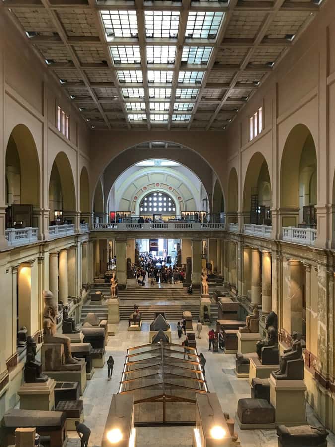 Egyptian Museum, National Museum of Egyptian Civilization - Entering the Egyptian Museum of Antiquities