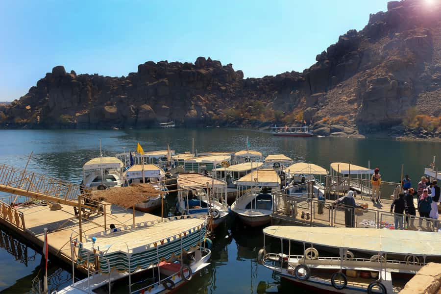From Aswan: Philae Temple & Motorboat Tour to Nubian Village - The Nile ride to the Nubian village