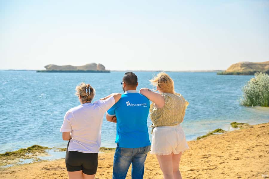 From Cairo: Desert Safari, Camel Ride, Magic Lake, & Lunch - Wadi El Rayan waterfalls beside the desert