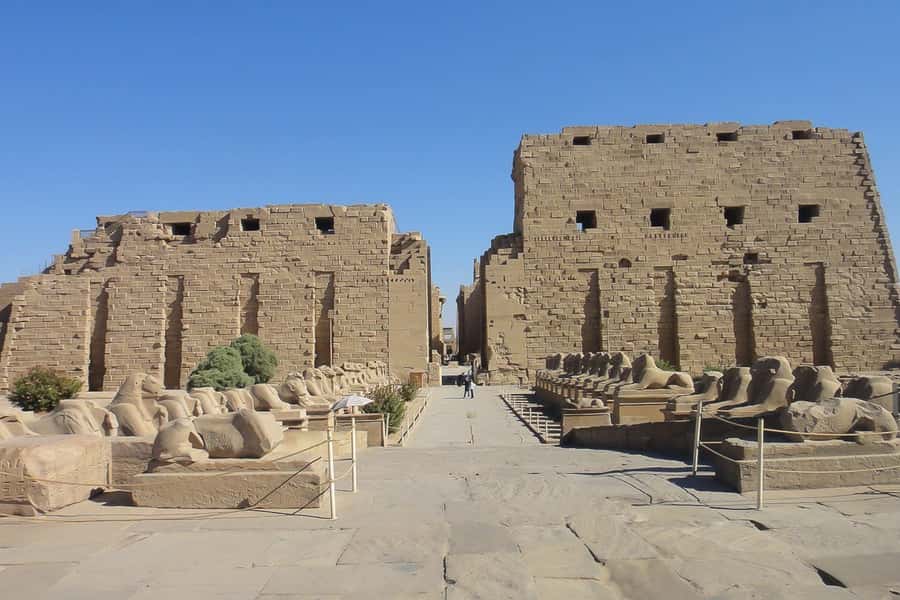 From Cairo: Private All-Inclusive Tour of Luxor by Plane - Karnak Temple: columns on a giant scale