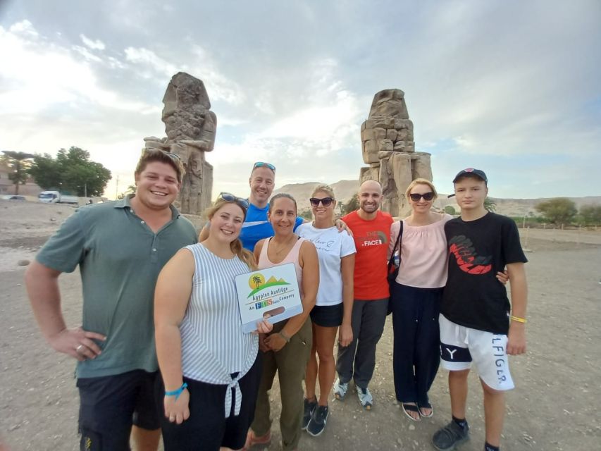 From Cairo: Small-Group Day Trip to Luxor by Plane - The Colossi of Memnon make a quick but worthwhile stop