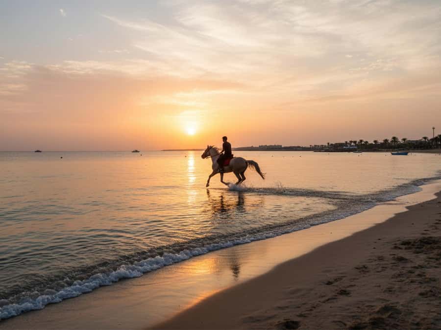 From Hurghada: Red Sea Sunrise and Desert Horseback Riding - What the two-hour ride feels like