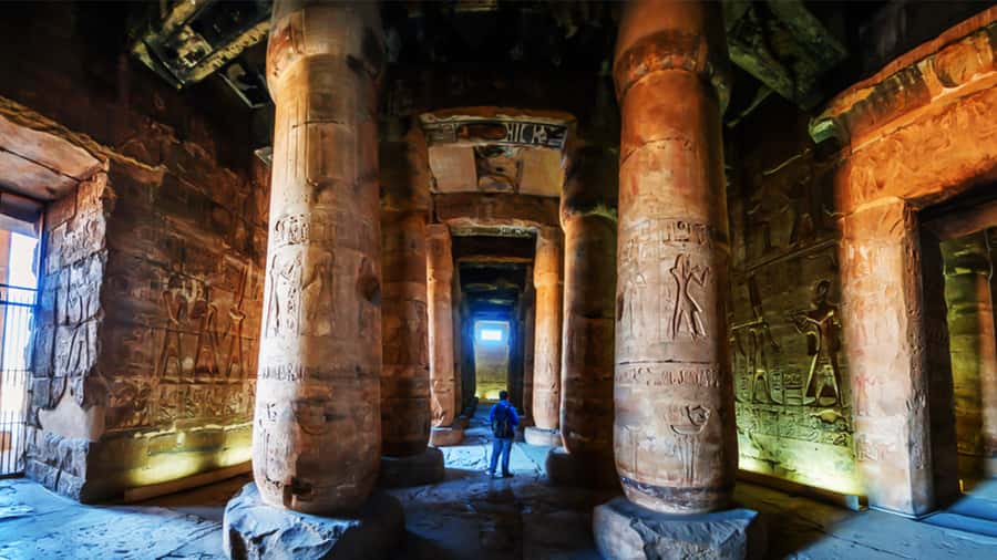 From Luxor: Abydos & Dendera Temples on a Private Day Tour. - Reading the walls at Seti I’s temple