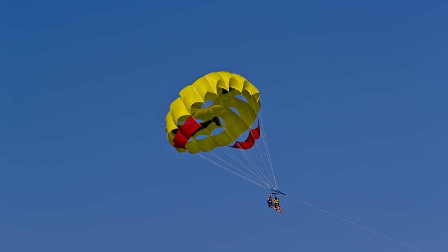 From Sharm El-Sheikh: Sharm El-Maya Parasailing Adventure - The speedboat launch and four minutes above the water