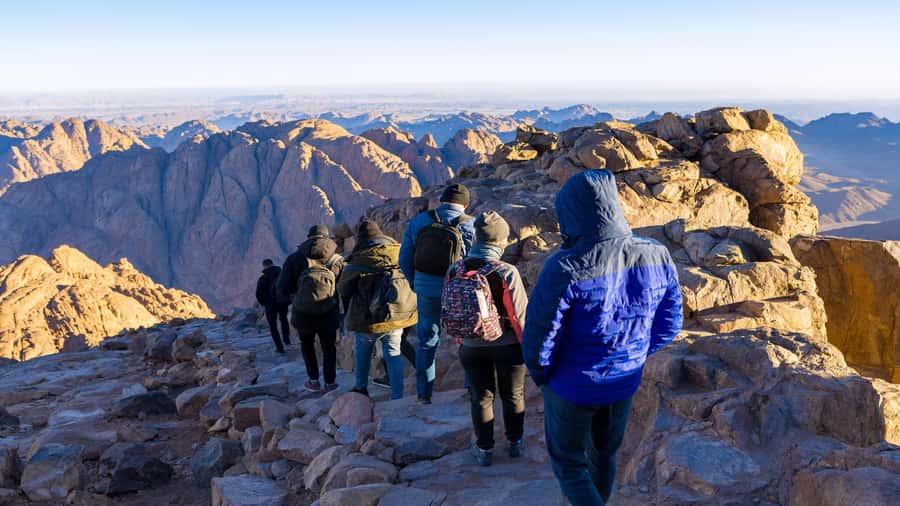 From Sharm: Mount Moses Trekking, Sunrise & Monastery Visit - The climb begins in the dark