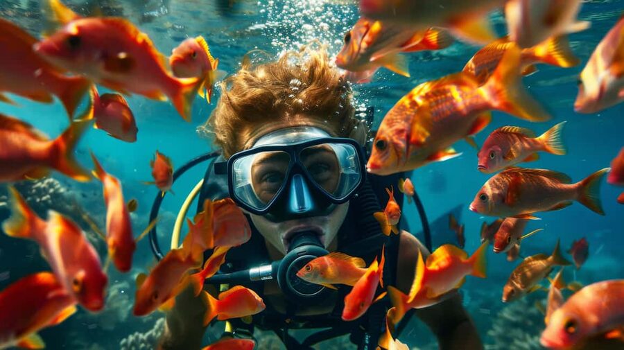 From Sharm: Ras Muhammed & White Island By Boat & intro Dive - Ras Muhammad’s reef stops and clear Red Sea water