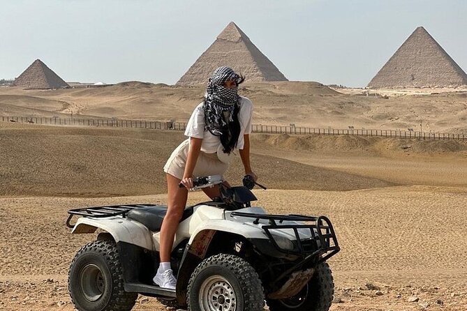 Giza Pyramid tour with ATV,Camel,Lunch,shopping,Dinner Show - Fifteen minutes on a camel