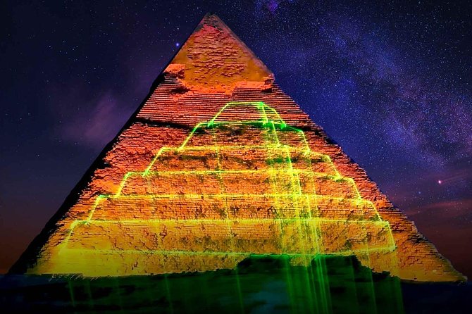 Giza Pyramids Sound & Light Show At Night - Seeing the Pyramids as a Nighttime Stage