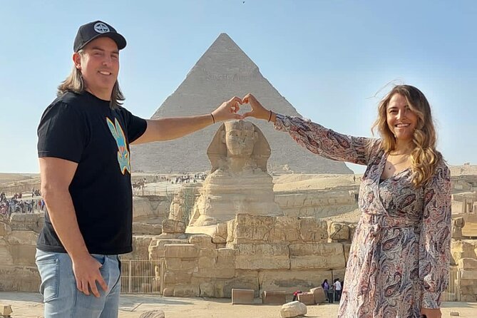 Giza pyramids,Sphinx, ATV bike,Camel ,Dinner Cruise&Shopping tour - The Great Sphinx in fifteen minutes