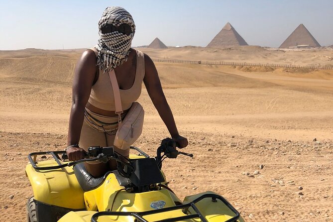 Giza pyramids, Sphinx, ATV bike, Lunch,Camel ride, Dinner cruise& shopping tour - Going inside the pyramids, and the extra cost