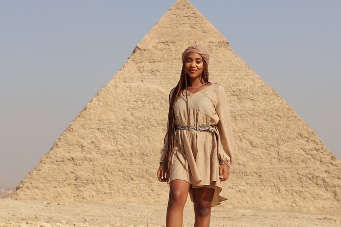Giza pyramids, sphinx , panorama pyramids & shopping tour - The pyramid interior and Queen Hetepheres question
