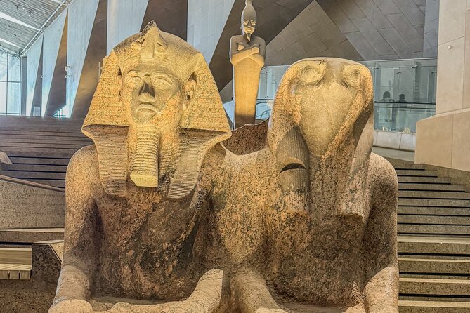 Grand Egyptian Museum and Pyramids of Giza Private Tour - The panoramic viewpoint and camel ride