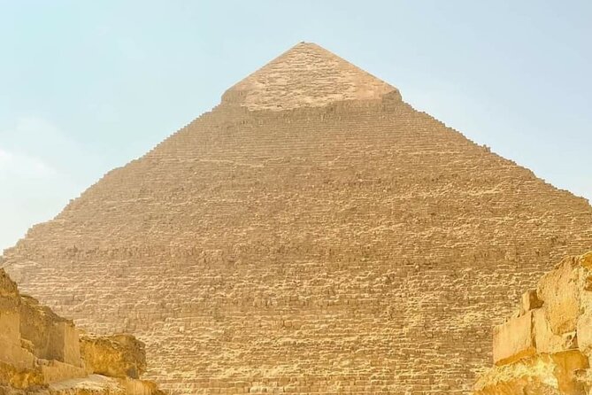 Grand Egyptian Museum,Giza Pyramids,Sphinx,Camel Ride&Lunch - Khafre’s Pyramid and the high desert viewpoint