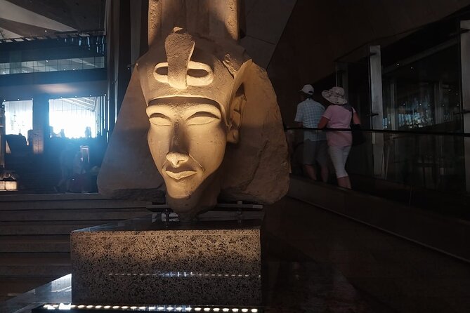 Grand Egyptian Museum, Grand staircase, New Galleries, and lunch. - A simple Egyptian lunch after the museum