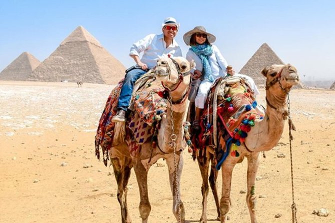 Half day Guided tour to Giza pyramids Sphinx with 1 Hour Camel ride - Khafre’s pyramid and the surviving cap