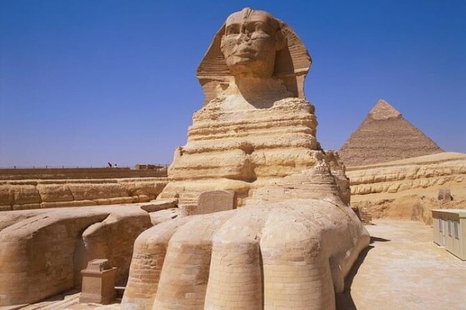 Half-Day Private Tour Giza Pyramids, Sphinx, Camel Raiding, Lunch - The Sphinx and the final look at ancient Giza