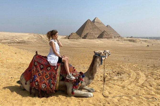 Half Day Tour to Giza pyramids, sphinx Lunch and camel ridding - Seeing Cheops, Khafre, and Menkaure