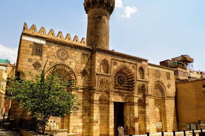 Have a walk in old Cairo with a visit to Cairo tower - Al-Aqmar Mosque and its carved façade