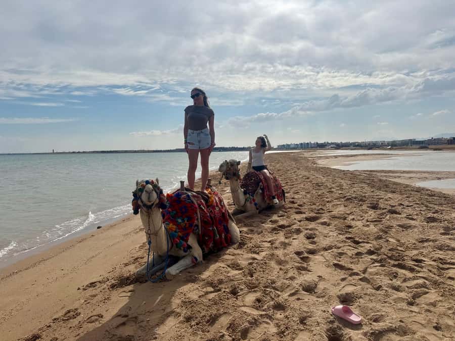 Hurghada: 1-Hour Desert & Beach Camel Ride with Transfers - Reaching the Red Sea beach
