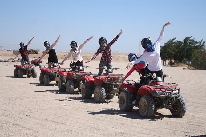 Hurghada: ATV Quad Safari, Camel Ride & Bedouin Village Tour - Mountain views and sunset timing