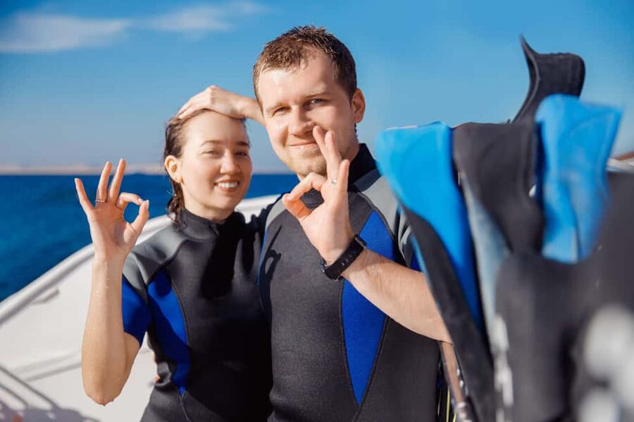 Hurghada: Beginners Scuba Diving Full-Day Boat Trip & Lunch - Your first scuba session, 15 to 20 minutes underwater