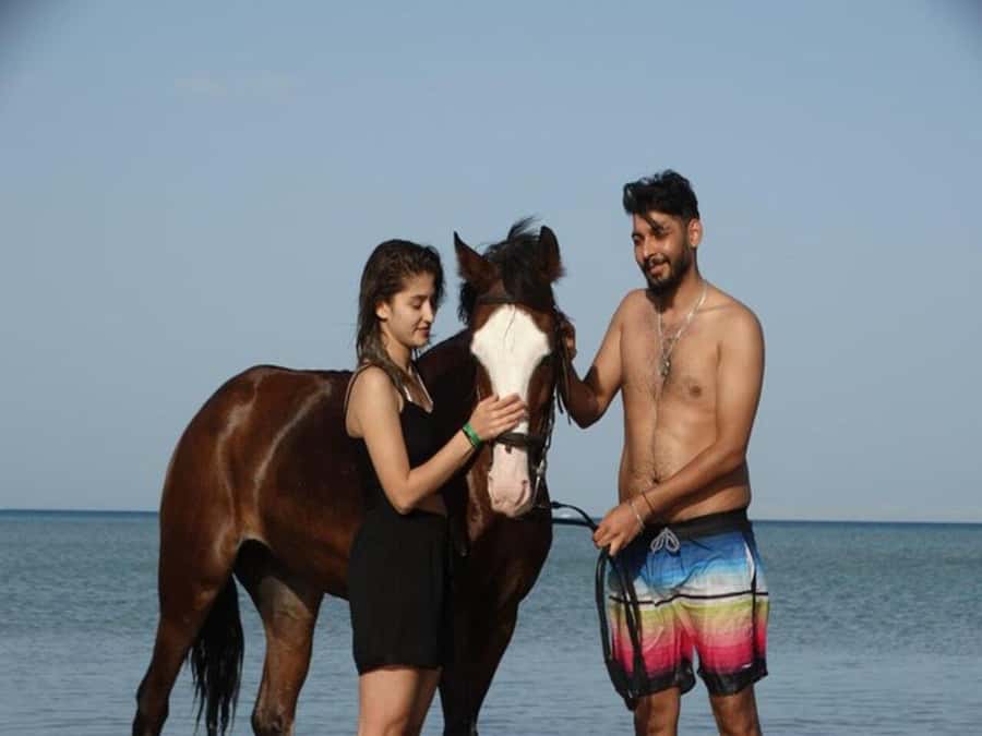 Hurghada: Desert and Sea Horseback Riding Tour with Transfer - Entering the Red Sea on horseback