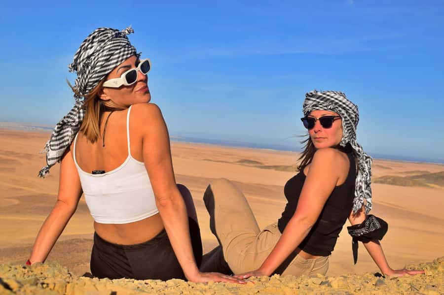 Hurghada: Desert Quad, Bedouin Village, and Camel Ride Tour - Two hours between the Red Sea mountains