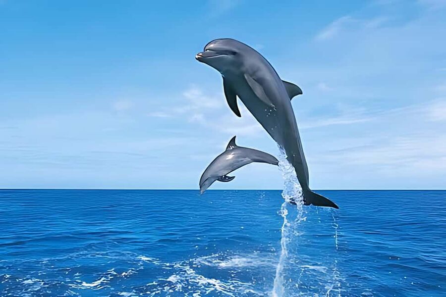 Hurghada: Dolphin Cruise with Snorkeling & Buffet Lunch - Finding dolphins in open water